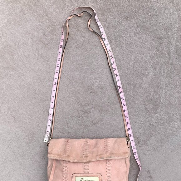 Marciano Angelique Genuine Leather Fringe Cross Body Messenger Bag - Picture 12 of 15